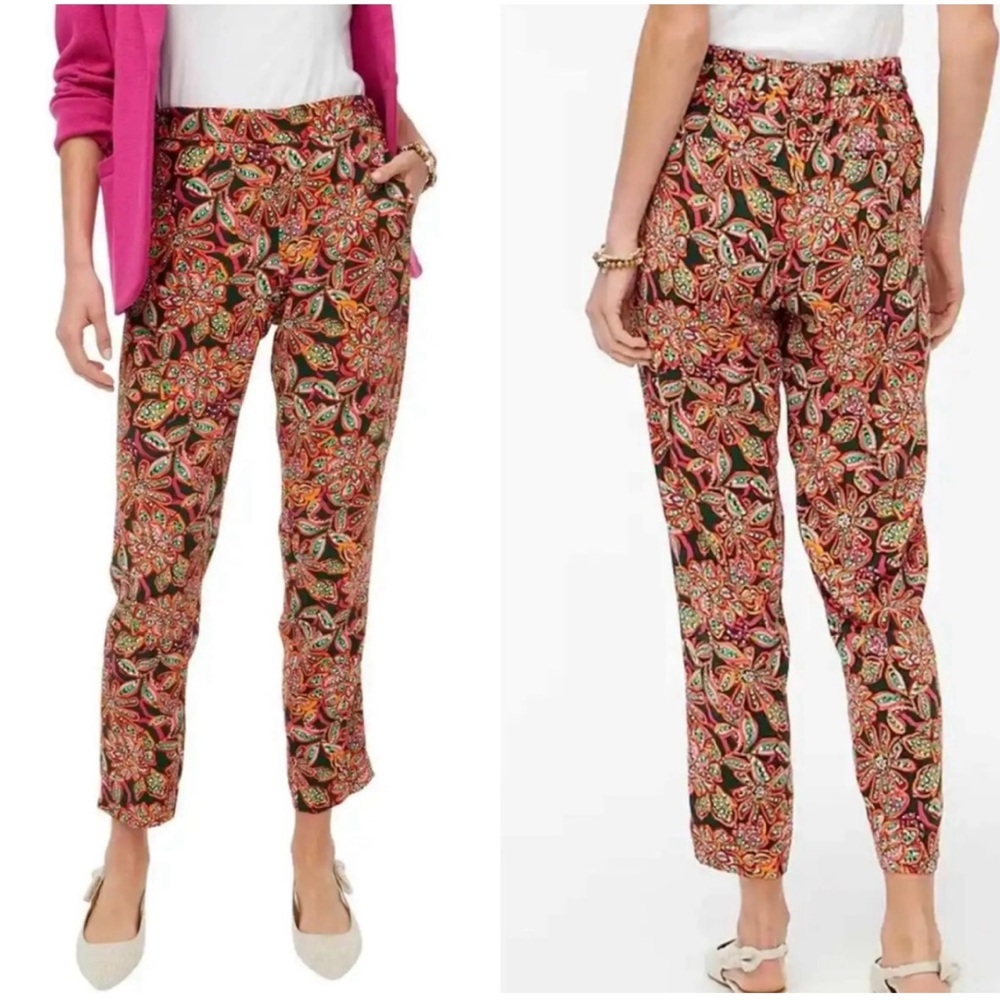 J. Crew Floral Jamie Pants in Size 00